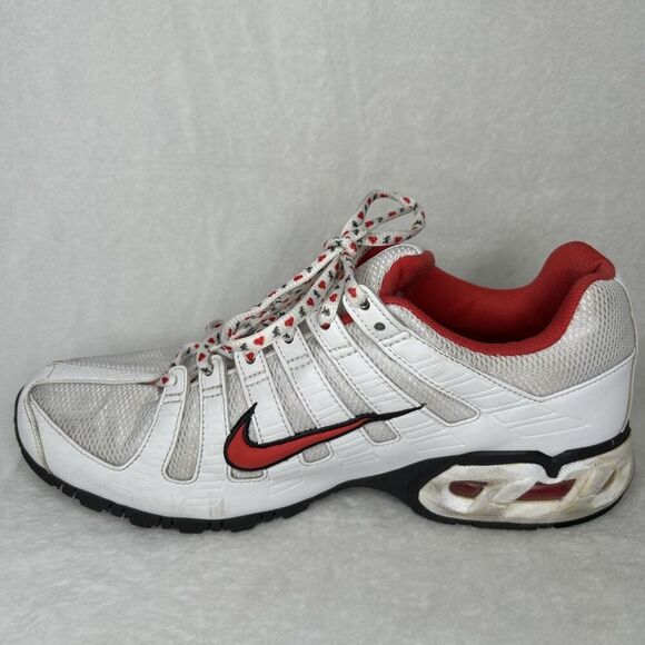 Nike Max Air Running Shoe White Red Hearts On Laces Women’s Size 10 - Picture 7 of 12